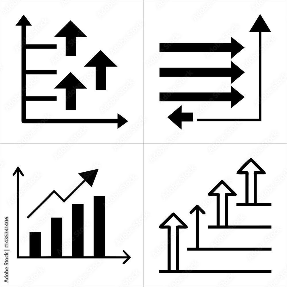 arrow infographic icon set
arrow infographic icon set