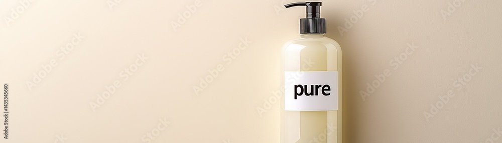 A sleek bottle labeled