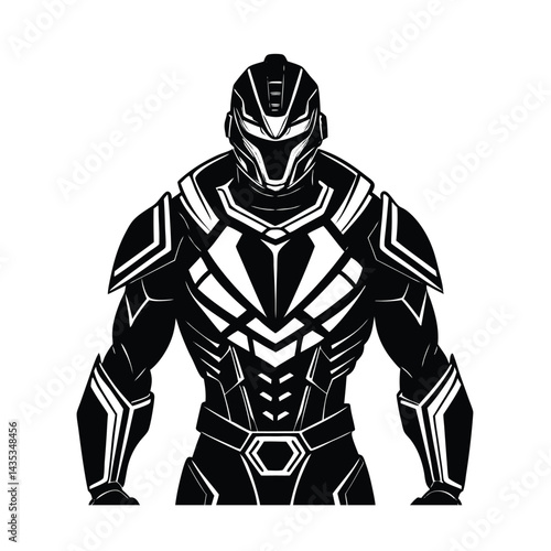 Futuristic Soldier in Powered Armor