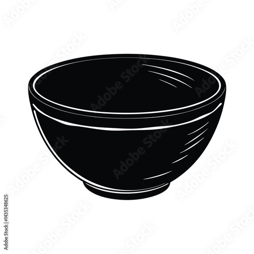 Glossy Red Ceramic Bowl Design