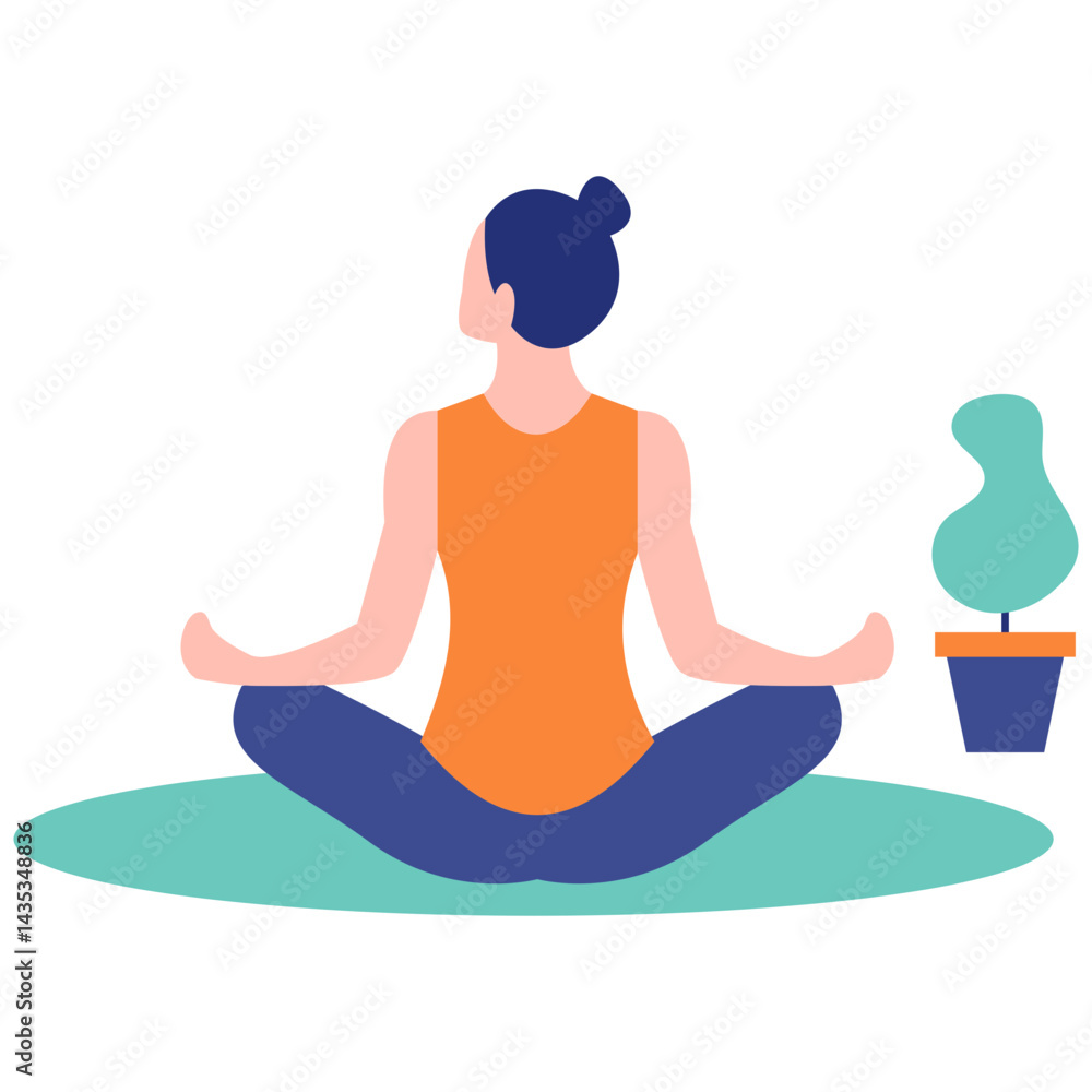 Yoga Pose Illustration Yoga Pose Illustration