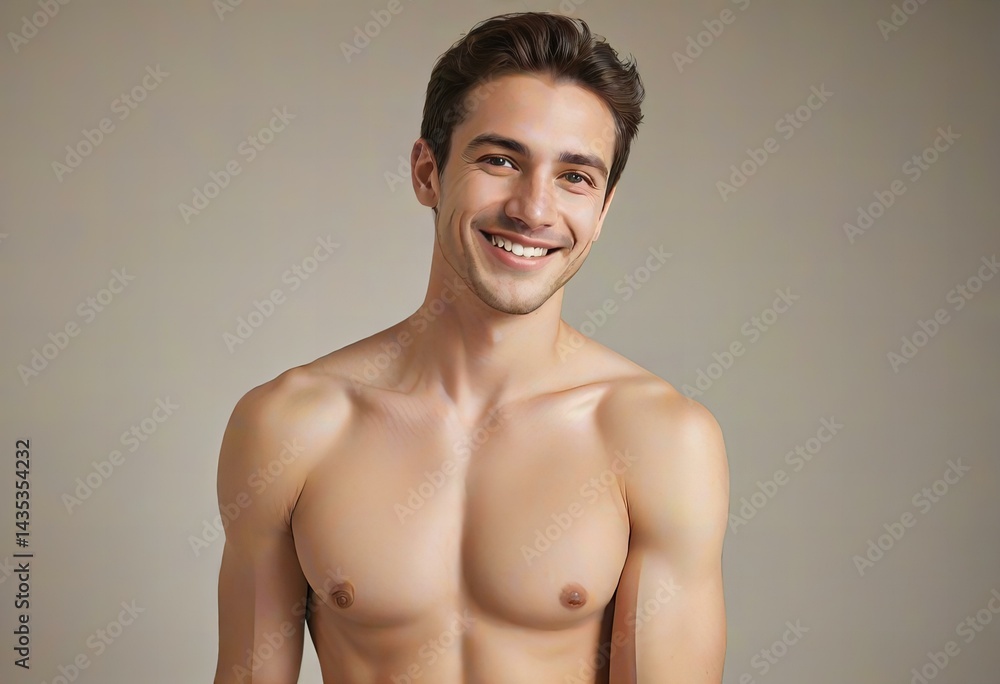 Fototapeta premium Portrait of an informed man.