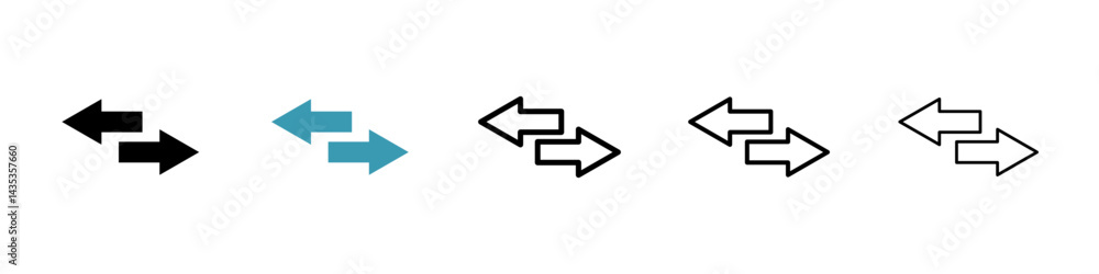 Transfer arrows vector icon logo or illustration Transfer arrows vector icon logo or illustration