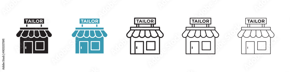 Tailor shop vector icon logo or illustration Tailor shop vector icon logo or illustration