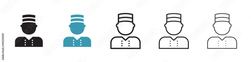 Porter vector icon logo or illustration Porter vector icon logo or illustration