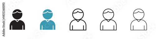 Manager vector icon logo or illustration