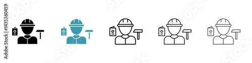 Job for immigrants vector icon logo or illustration