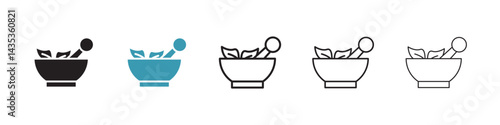 Homeopathy vector icon logo or illustration