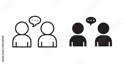 Whisper icons. Vector isolated elements concept