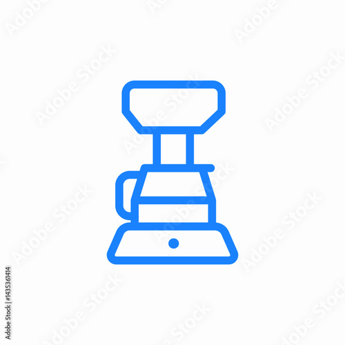 coffee maker coffee machine meat grinder appliance icon sign vector
