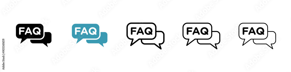 FAQ vector icon logo or illustration FAQ vector icon logo or illustration