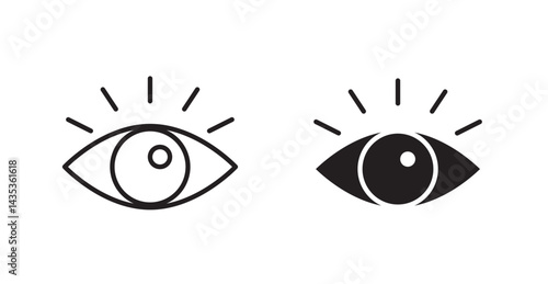 Visible icons. Vector isolated elements concept