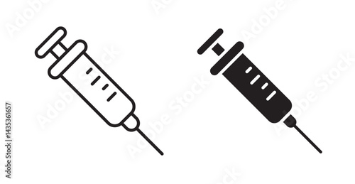 Vaccination icons. Vector isolated elements concept