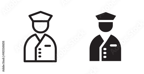 Valet icons. Vector isolated elements concept