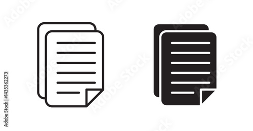 Thesis icons. Vector isolated elements concept