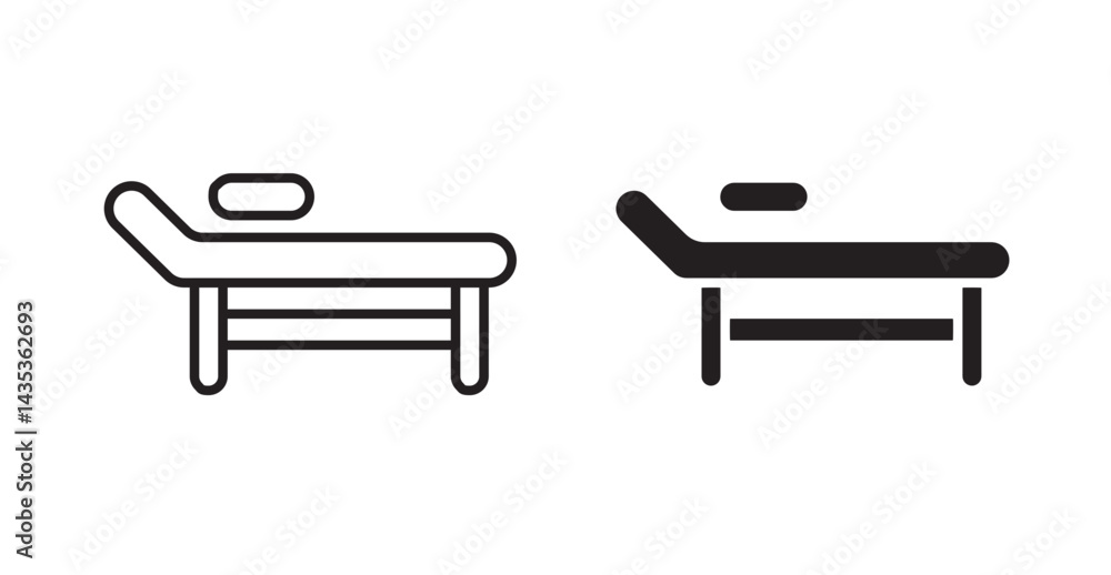 Stretcher icons. Vector isolated elements concept Stretcher icons. Vector isolated elements concept
