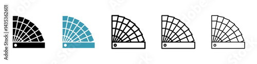 Color swatch vector icon logo or illustration