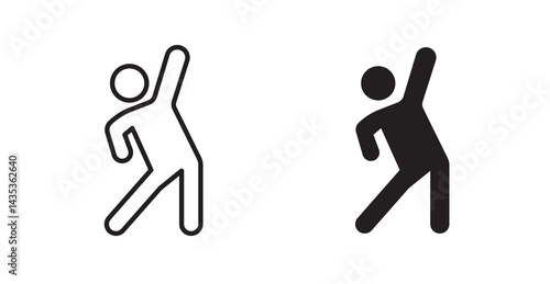 Stretching icons. Vector isolated elements concept