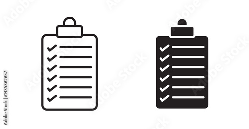 Summary icons. Vector isolated elements concept