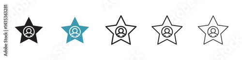 Best employee vector icon logo or illustration