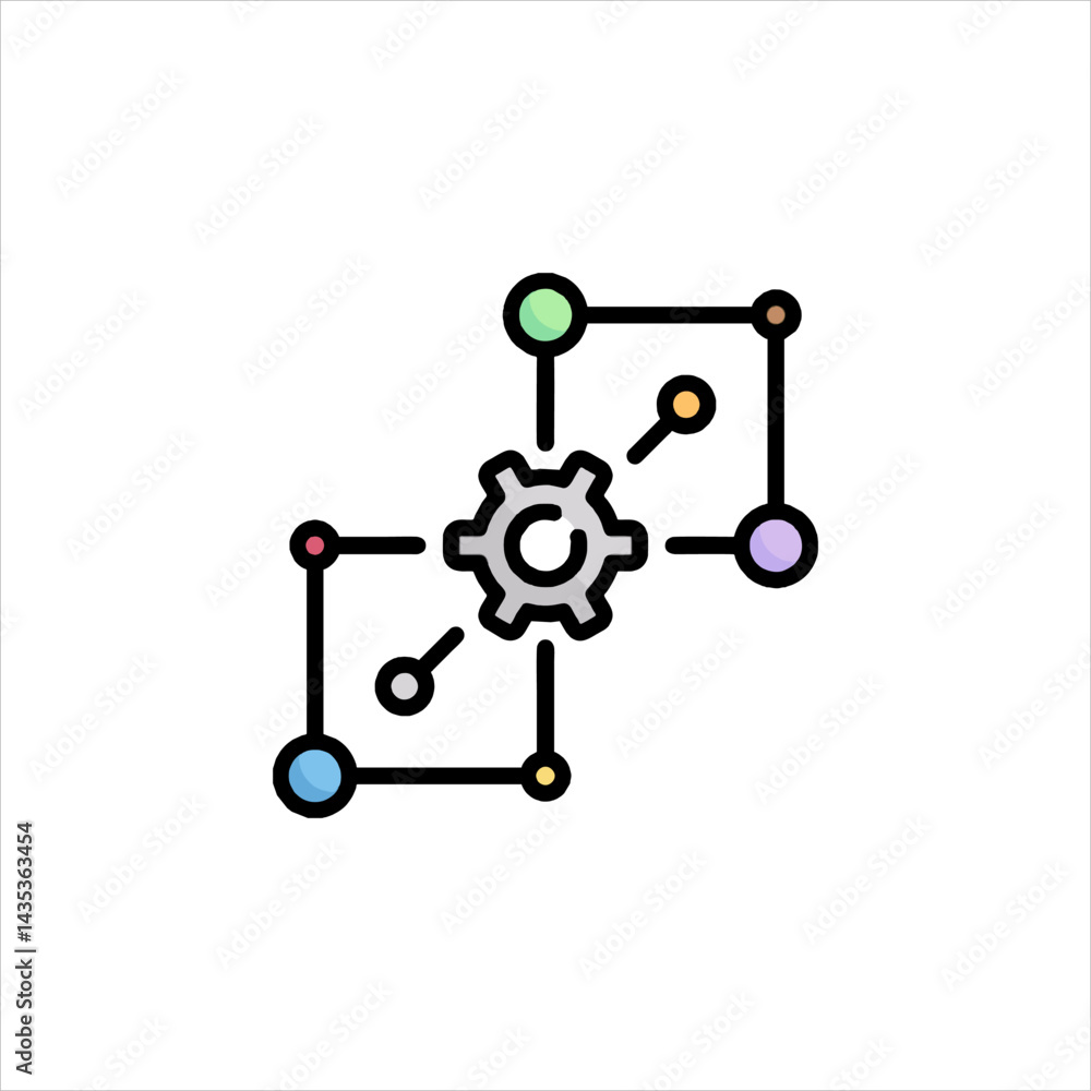 abstract robot icon abstract robot icon