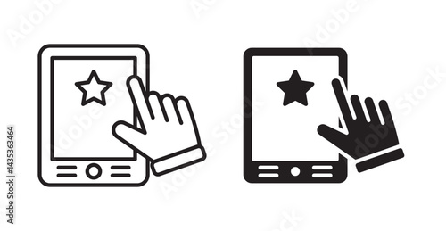 Self service icons. Vector isolated elements concept