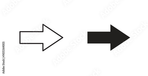 Free Download Right arrow icons. Vector isolated elements concept - GFXLoad