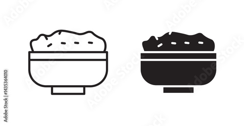 Risotto icons. Vector isolated elements concept