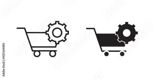 Procurement icons. Vector isolated elements concept