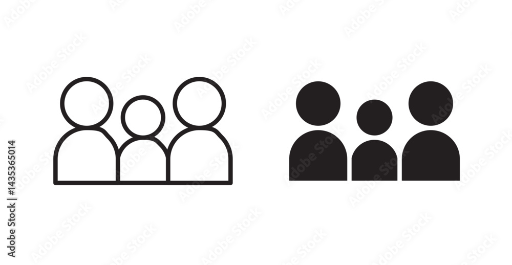 People icons. Vector isolated elements concept People icons. Vector isolated elements concept