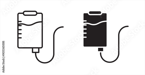 Perfusion icons. Vector isolated elements concept