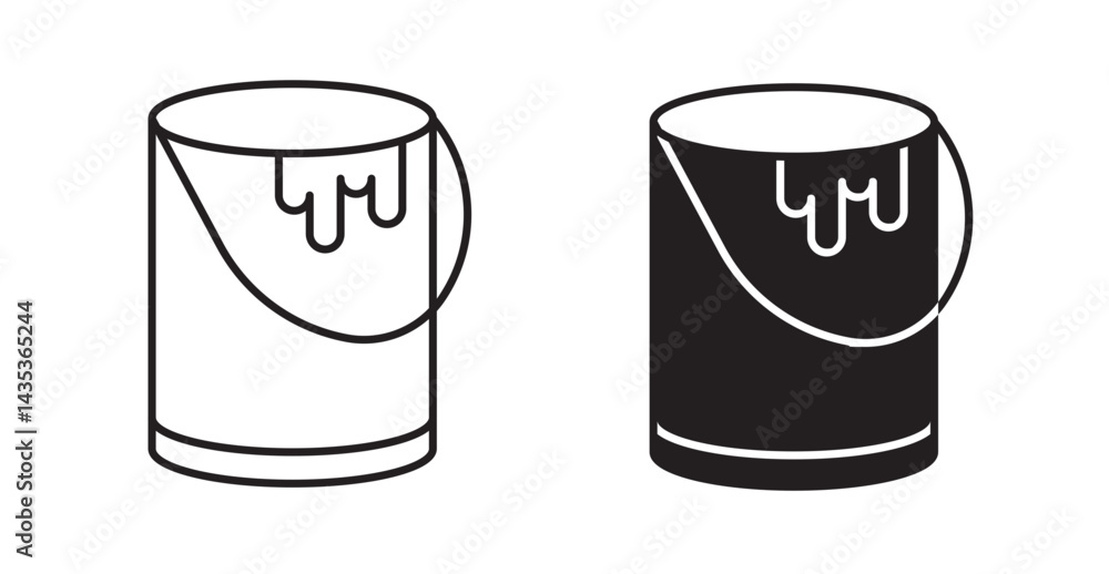 Paint Bucket icons. Vector isolated elements concept Paint Bucket icons. Vector isolated elements concept