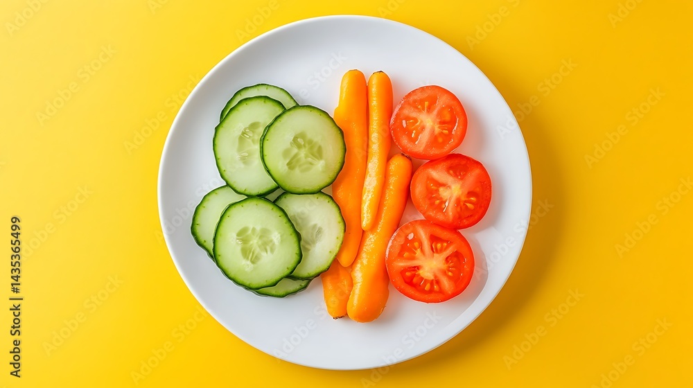 Healthy Veggie Snack Plate. Healthy Veggie Snack Plate.