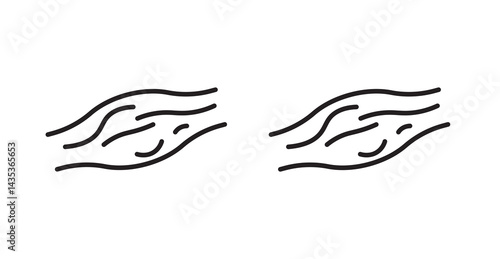 Muscle fiber icons. Vector isolated elements concept