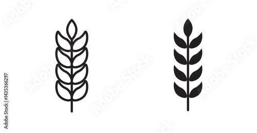 Malt icons. Vector isolated elements concept
