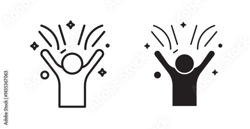 Joy icons. Vector isolated elements concept
