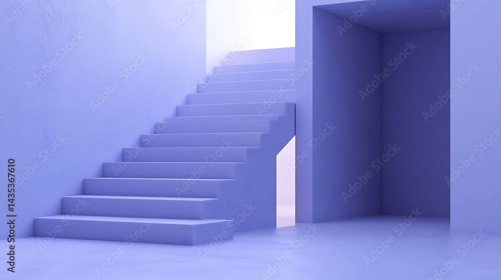 Purple Staircase with Interior Design. Purple Staircase with Interior Design.