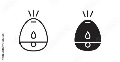 Humidifier icons. Vector isolated elements concept