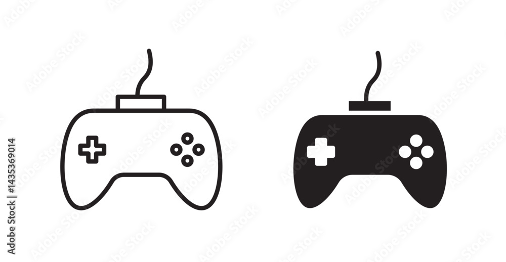 Gameplay icons. Vector isolated elements concept Gameplay icons. Vector isolated elements concept