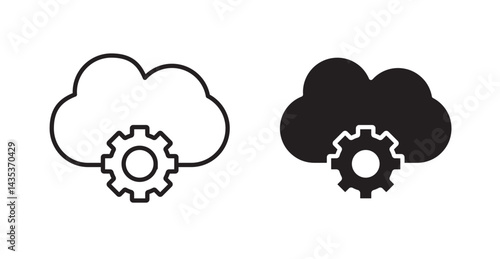 Devops icons. Vector isolated elements concept
