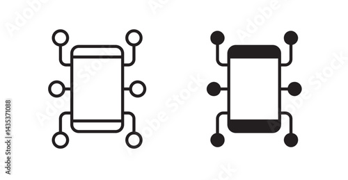 Content curation icons. Vector isolated elements concept