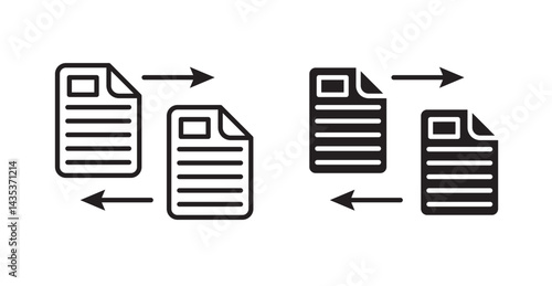 Compare icons. Vector isolated elements concept