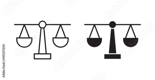 Compare icons. Vector isolated elements concept