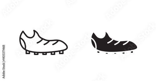 Cleats icons. Vector isolated elements concept