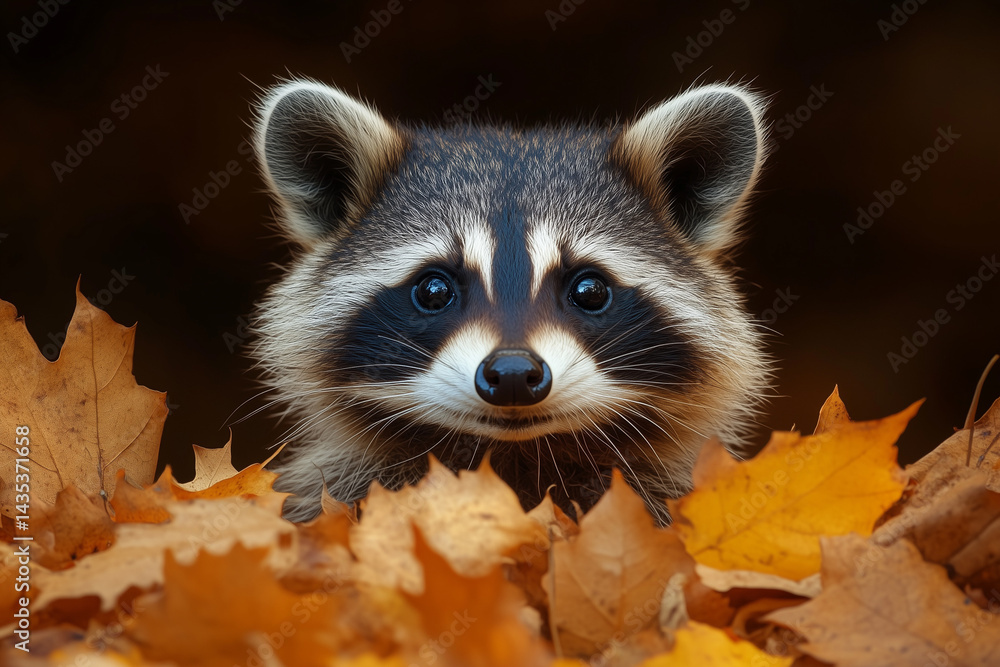 Obraz premium raccoon in the forest