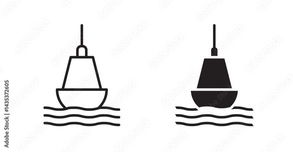 Buoy icons. Vector isolated elements concept Buoy icons. Vector isolated elements concept