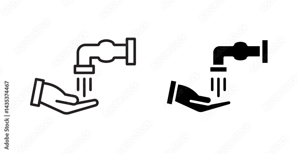 Ablution icons. Vector isolated elements concept Ablution icons. Vector isolated elements concept