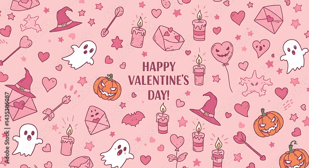 Whimsical Valentine's Day Doodle Extravaganza AI Generated Whimsical Valentine's Day Doodle Extravaganza AI Generated