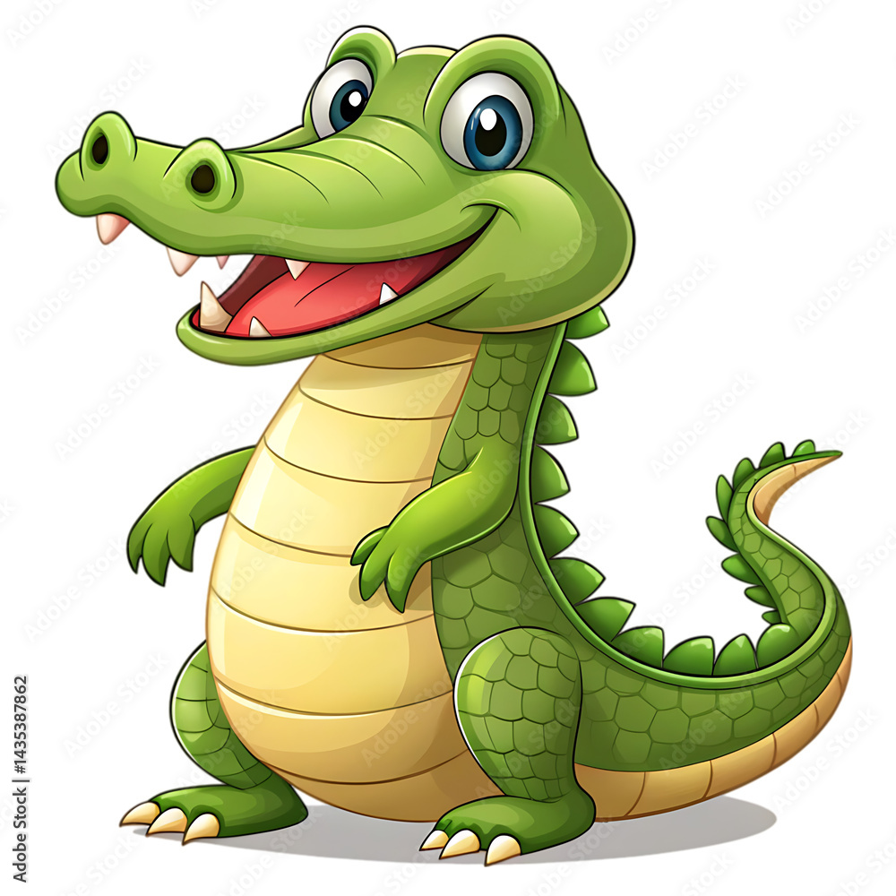 Naklejka premium cartoon crocodile cartoon