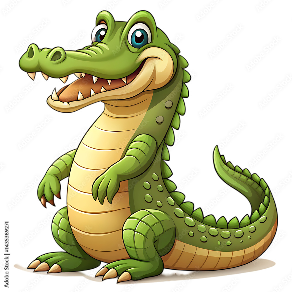 Fototapeta premium cartoon crocodile cartoon